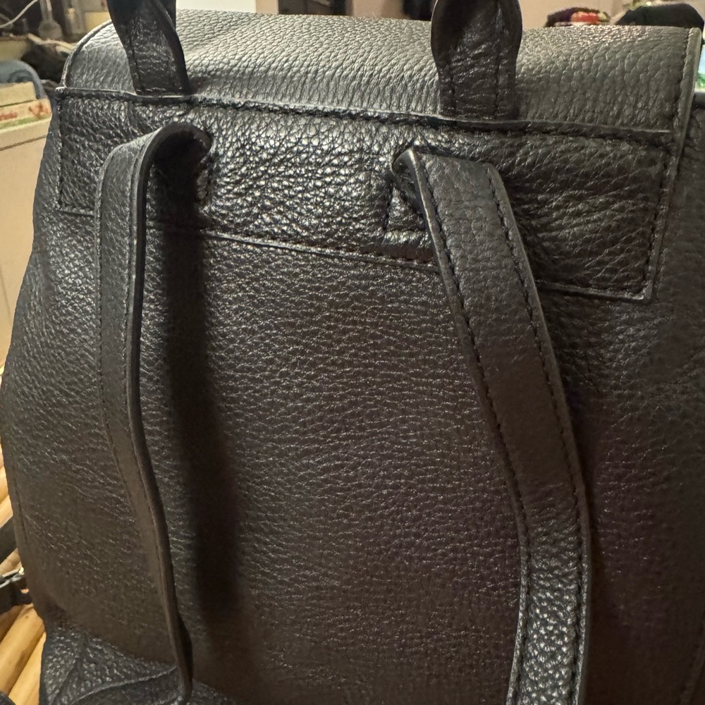 Tory Burch Black Leather Backpack - Picture 5 of 9